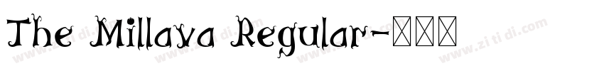 The Millava Regular字体转换